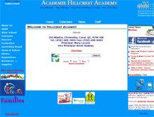 Tablet Screenshot of hillcrest.schoolqc.ca